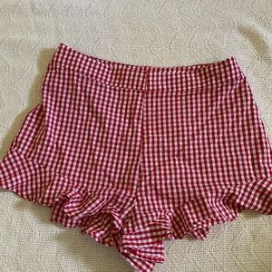 Nasty gal gingham shorts